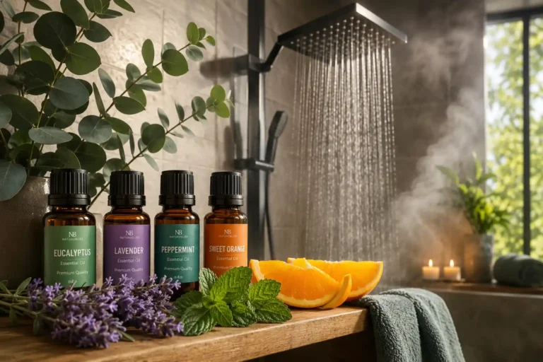 Best essential oils for shower aromatherapy creating a spa-like experience with steam and natural aromas