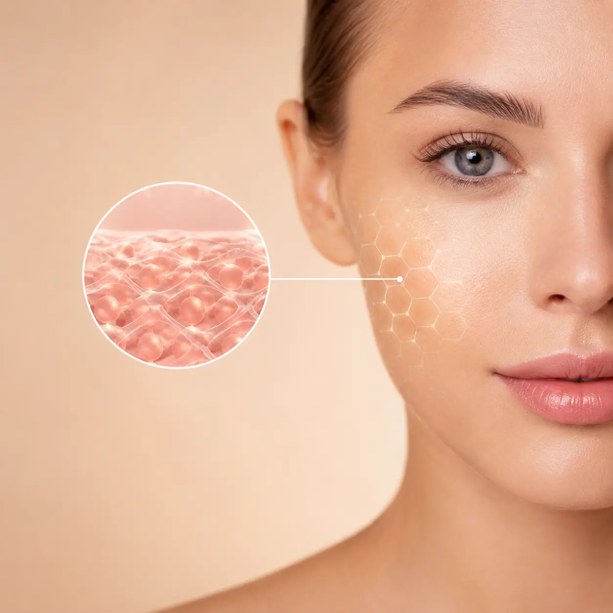 Healthy youthful skin illustrating collagen production, wrinkle prevention, and the benefits of an effective anti-aging skincare routine.