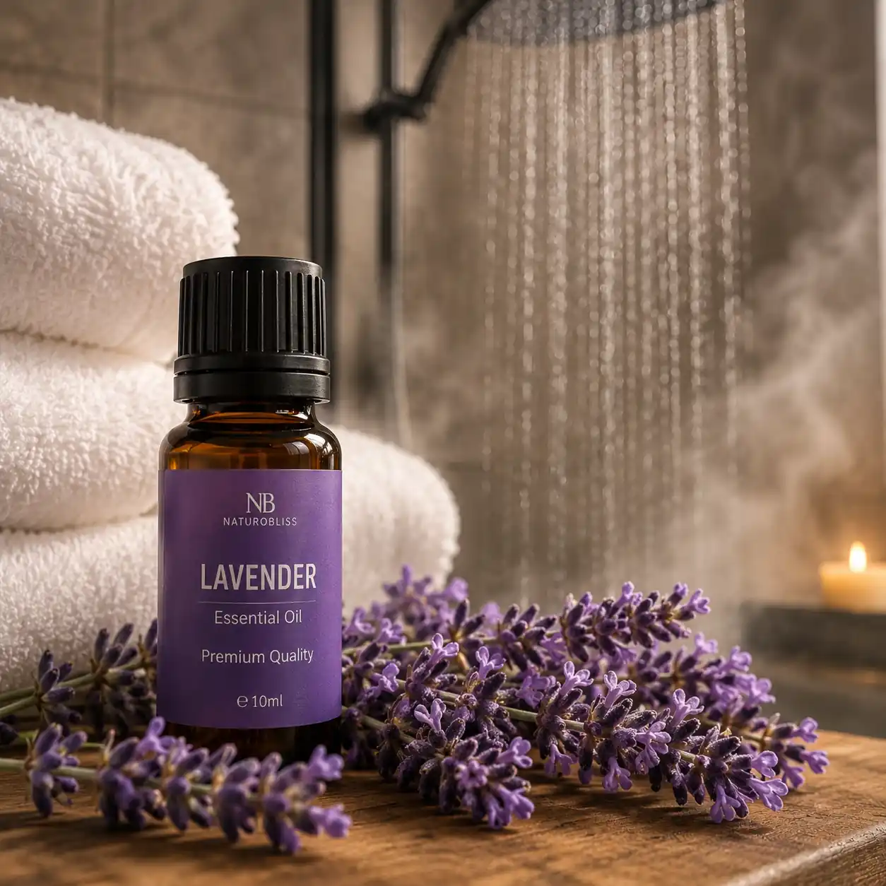 Lavender essential oil for diffuser promoting relaxation sleep and stress relief